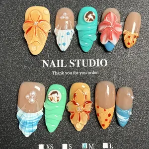 Handmade Press On Nails - Reusable Elegant Fake Nails for Any Occasion