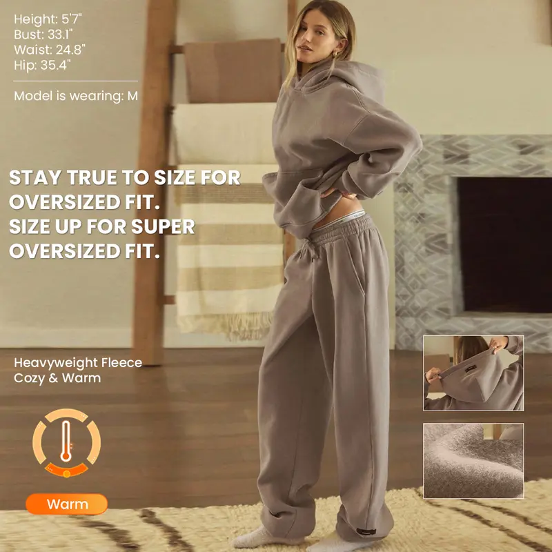 GLOWMODE Heavyweight Fleece Oversized Hoodie Fall TikTokShopBlackFriday