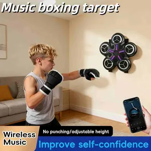Bluetooth-compatible Punching Machine for Kids & Adults, Interactive Reaction Game, Countable Music, Home Gym Dual Scenarios, Gift Idea, Music Boxing Machine