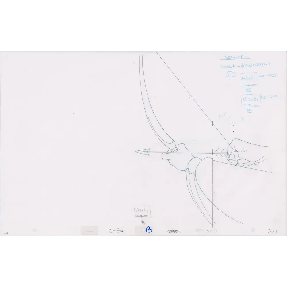 Pencil Art Bow and Arrow (Sequence 12-34)