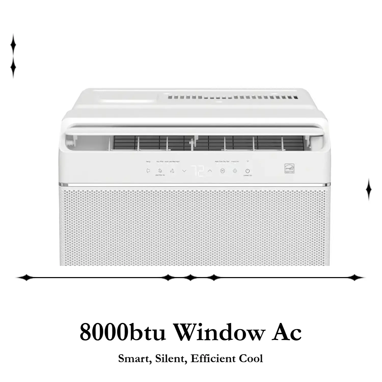 Midea 8,000 BTU U-Shaped Smart Window Air Conditioner, Quiet Energy Saving Inverter Cooling System, WiFi Smart App Control, Easy Install Window AC Unit for Bedroom Living Room Up to 350 Sq Ft, Gently Used Tested Working Clean Ready to Use FastShipUSA! out