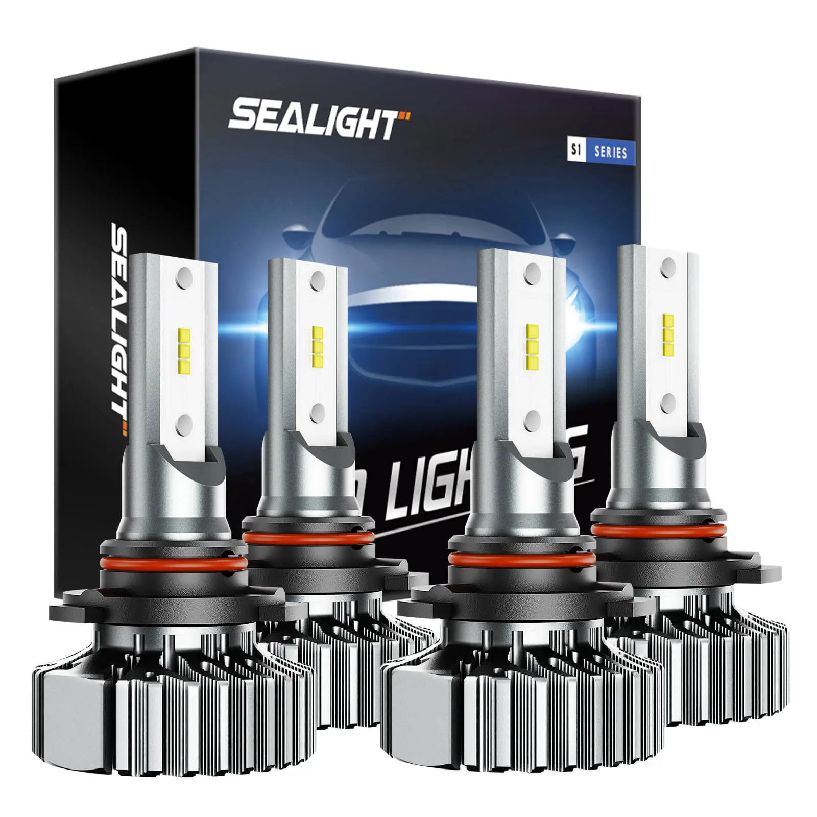 2005 Chevrolet Silverado 1500 9005/HB3 9006/HB4 15W 6000K White IP67 LED Headlight Bulb 2Pairs SEALIGHT S1