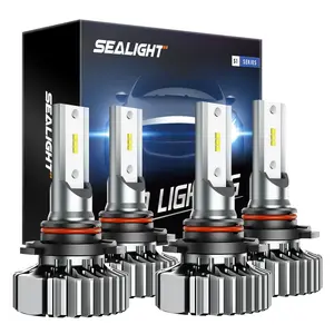 2002 Chevrolet Silverado 2500 9005/HB3 9006/HB4 15W 6000K White IP67 LED Headlight Bulb 2Pairs SEALIGHT S1