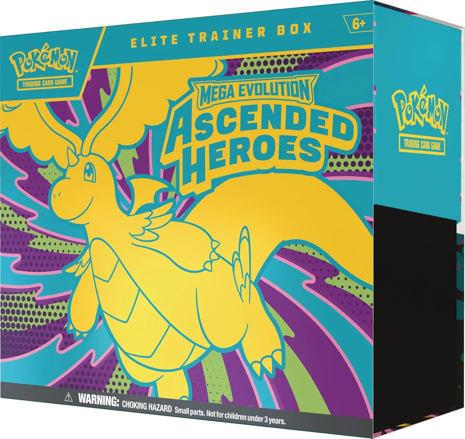 Pokemon TCG Mega Evolution Ascended Heroes Elite Trainer Box (ETB) - Sealed New, 9 Booster Packs + Mega Dragonite ex, N's Zekrom Promo Card