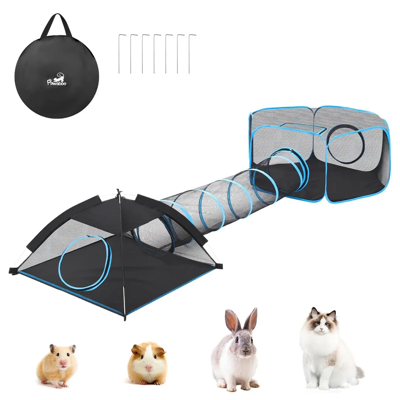 3-in-1 Light Blue+black