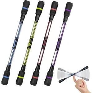 XIANNV 4 count Pen Spinning Cool Spinning Pens Stationery Set,Pen Spinner for Girls Boys  Teens Student , Black Ink, (0.5 mm)