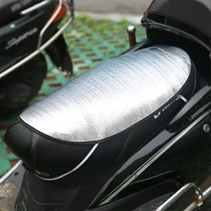 Universal Waterproof Motorcycle Seat Cover, Sunproof Cushion Protector, Heat Insulation Pad for Scooter, Durable Bike Accessory