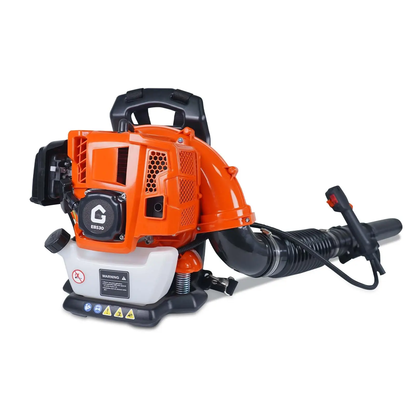 Garvee Upgraded 2.2 HP Backpack Gas Leaf Blower, 52CC 2 Stroke 780 CFM 270 MPH, Powerful Clearing Performance and Ergonomic, Variable Speed & Cruise Control Gas Powered Leaf Blower for Lawn Care and Snow Blowing