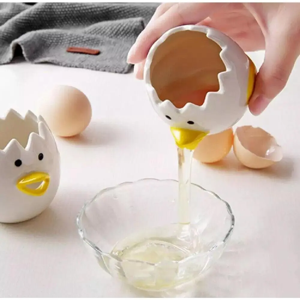 Chicken Ceramic Egg Separator - Yolk & White Divider, Kitchen Accessory Does not apply