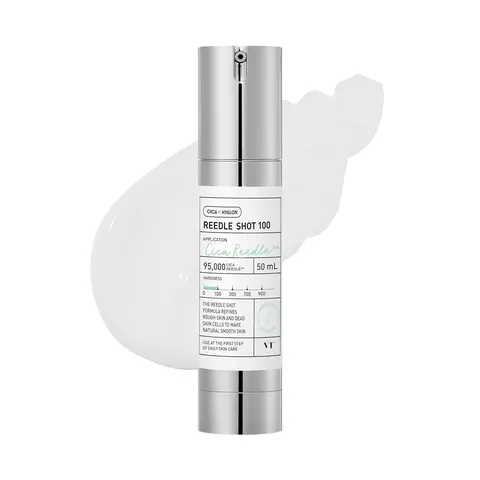 VT COSMETICS CICA Reedle Shot 100, Daily Night Exosome Microneedling Serum, 1.69Fl Oz (50ml) | Centella Asiatica