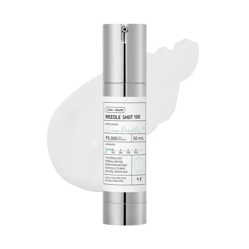 VT COSMETICS CICA Reedle Shot 100, Daily Night Exosome Microneedling Serum, 1.69Fl Oz (50ml) | Centella Asiatica