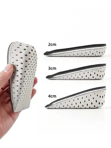 1 Pair Martin boots with height-raising insoles, unisex, invisible, comfortable, breathable, odor-resistant, non-fatiguing, semi-pad, perfect for petite feet, never flattening, ideal for casual shoes, Martin boots, and sneakers