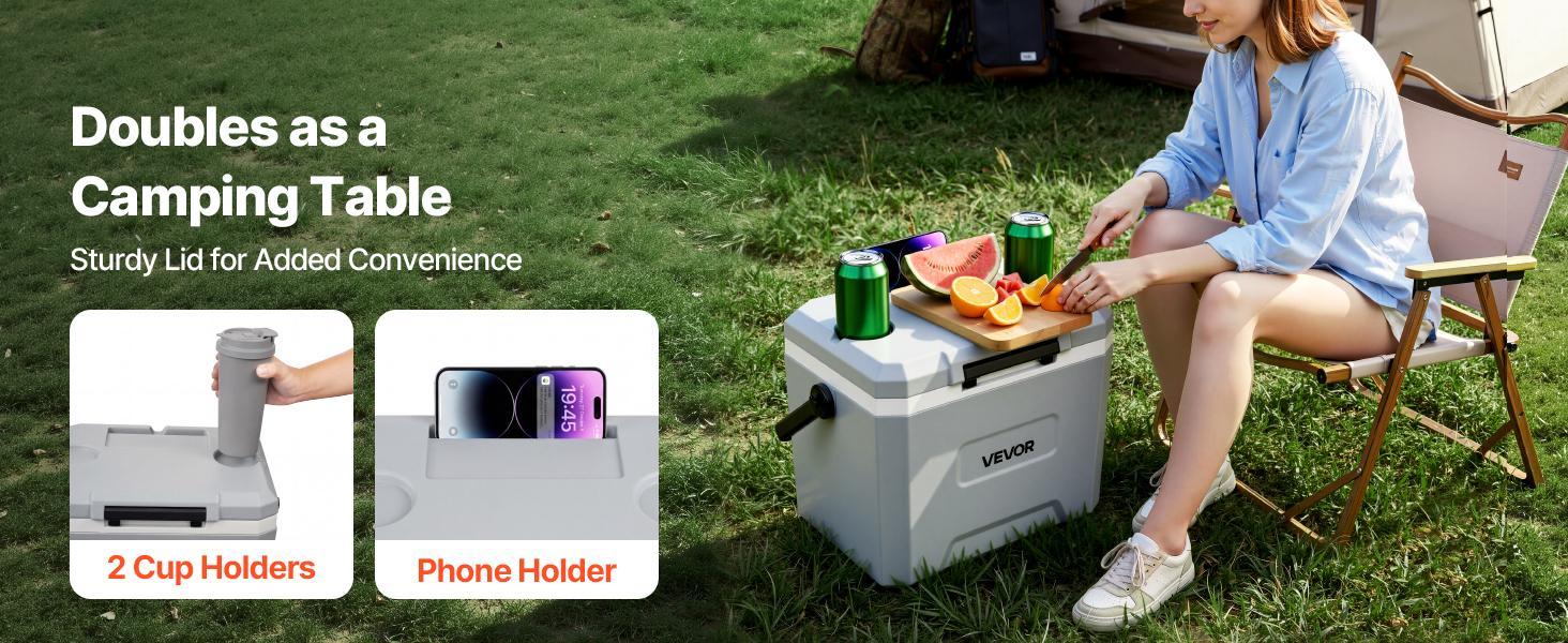 VEVOR 17QT Hard Cooler, Portable Travel Cooler with Leak-Resistant Coolbox, 48-Hour Cooling, Insulated Chest, Cooler Carry Handle, Ultra-Light Camping Gear and Equipment for Outdoor Trips, Camper Cooling Solutions, Hiking/Camping VEVOR 17QT Hard Cooler, Portable Travel Cooler with Leak-Resistant Coolbox, 48-Hour Cooling, Insulated Chest, Cooler Carry Handle, Ultra-Light Camping Gear and Equipment for Outdoor Trips, Camper Cooling Solutions, Hiking/Camping