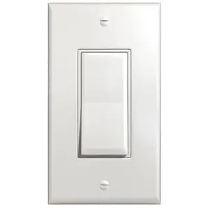 Skytech Decorative White Wall Switch, Cover Plate & 20" Wire