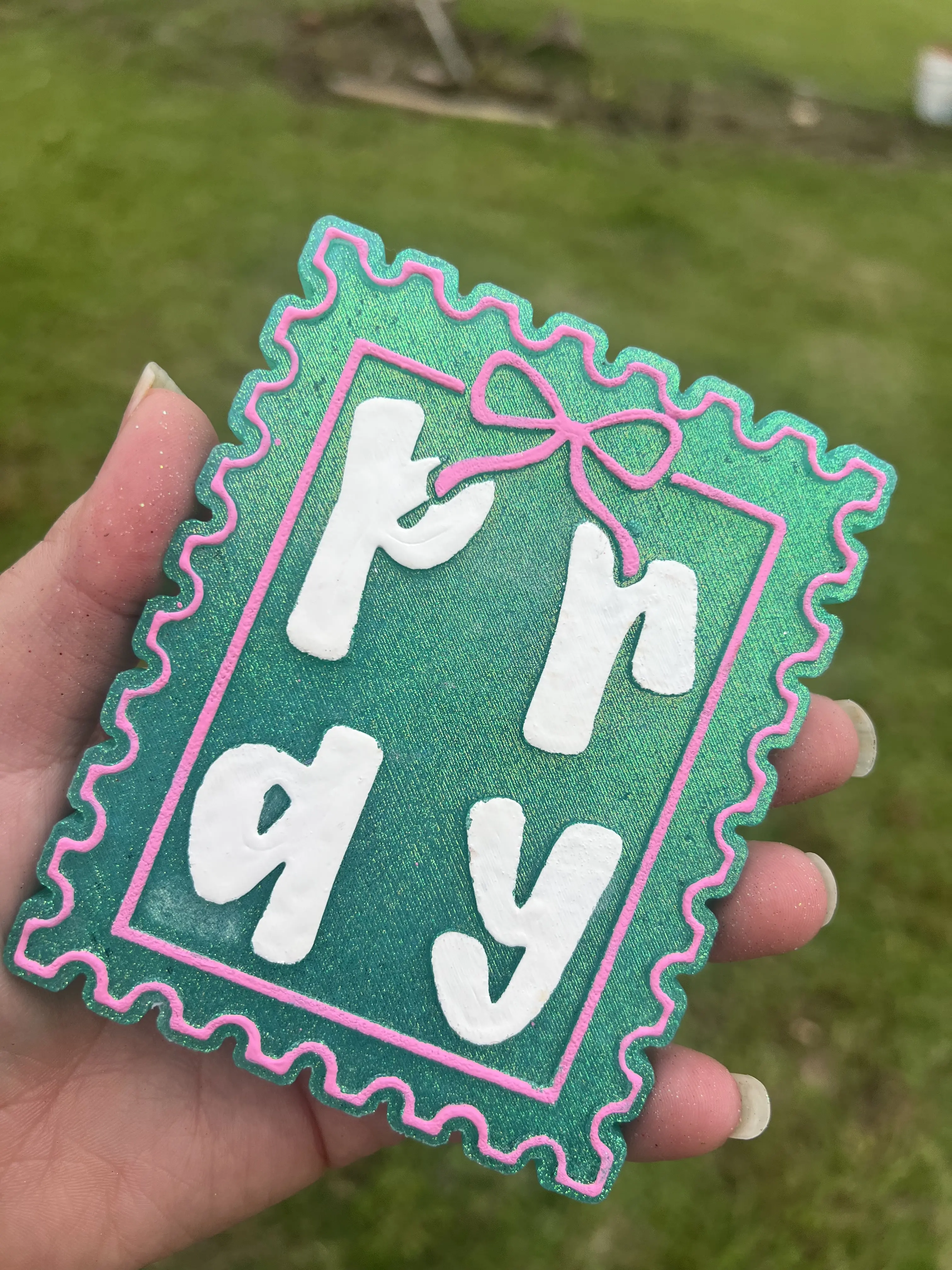 Pray Stamp Car Freshie