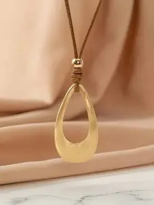 Retro teardrop-shaped pendant necklace, simple, versatile, understated luxury, fashionable and unique, Minimalist necklaces