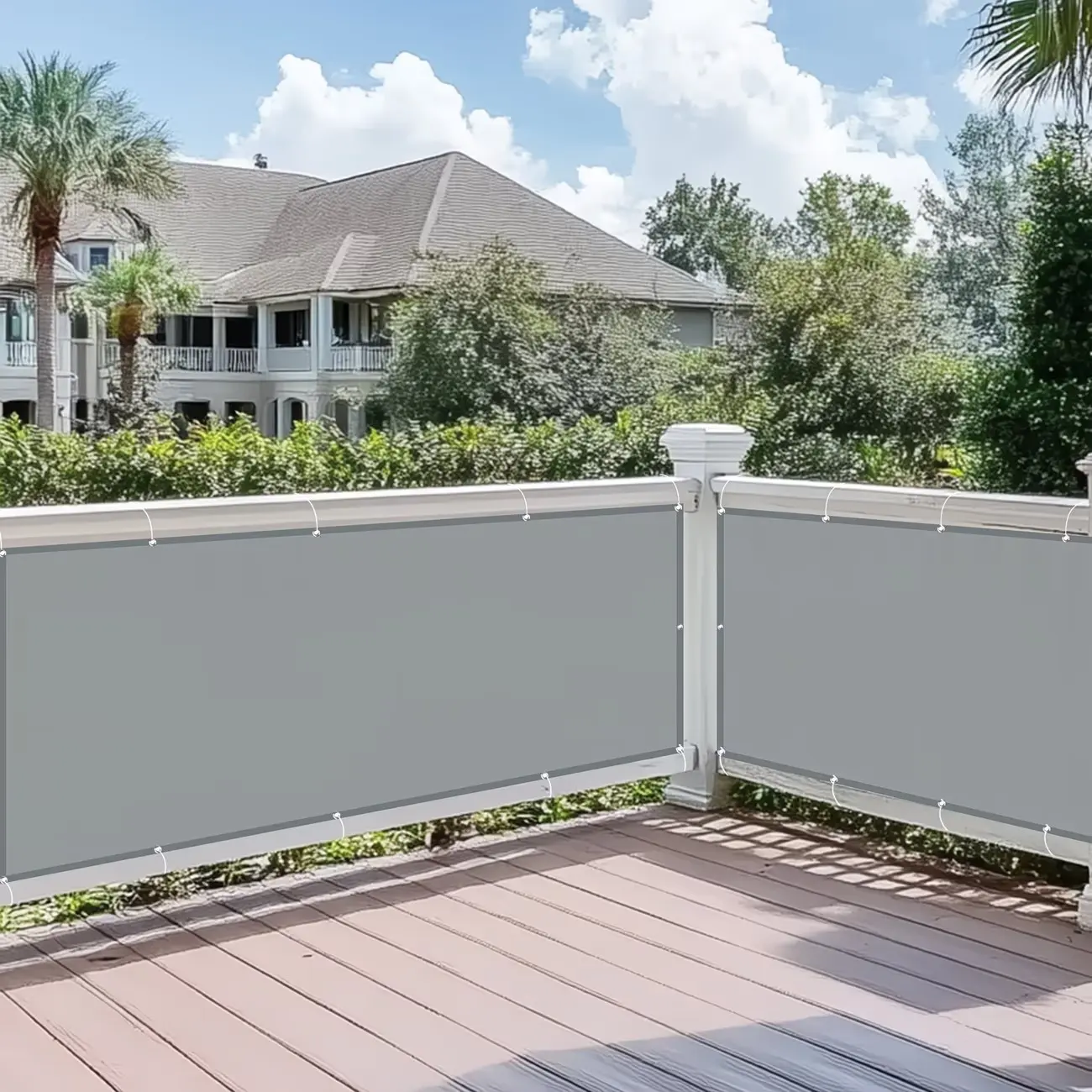 Outdoor Patio Oxford Privacy Screen Fence, Apartment Guard Rail Protector, Balcony Shade, High-Density Windproof Fabric, Sunshade Garden Fence Cloth, Outdoor Sun Shades For Patio