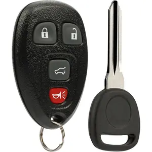 Car Key Fob Keyless Entry Remote with Ignition Key fits Chevy Suburban Tahoe Traverse / GMC Acadia Yukon / Cadillac Escalade SRX / Buick Enclave / Saturn Outlook