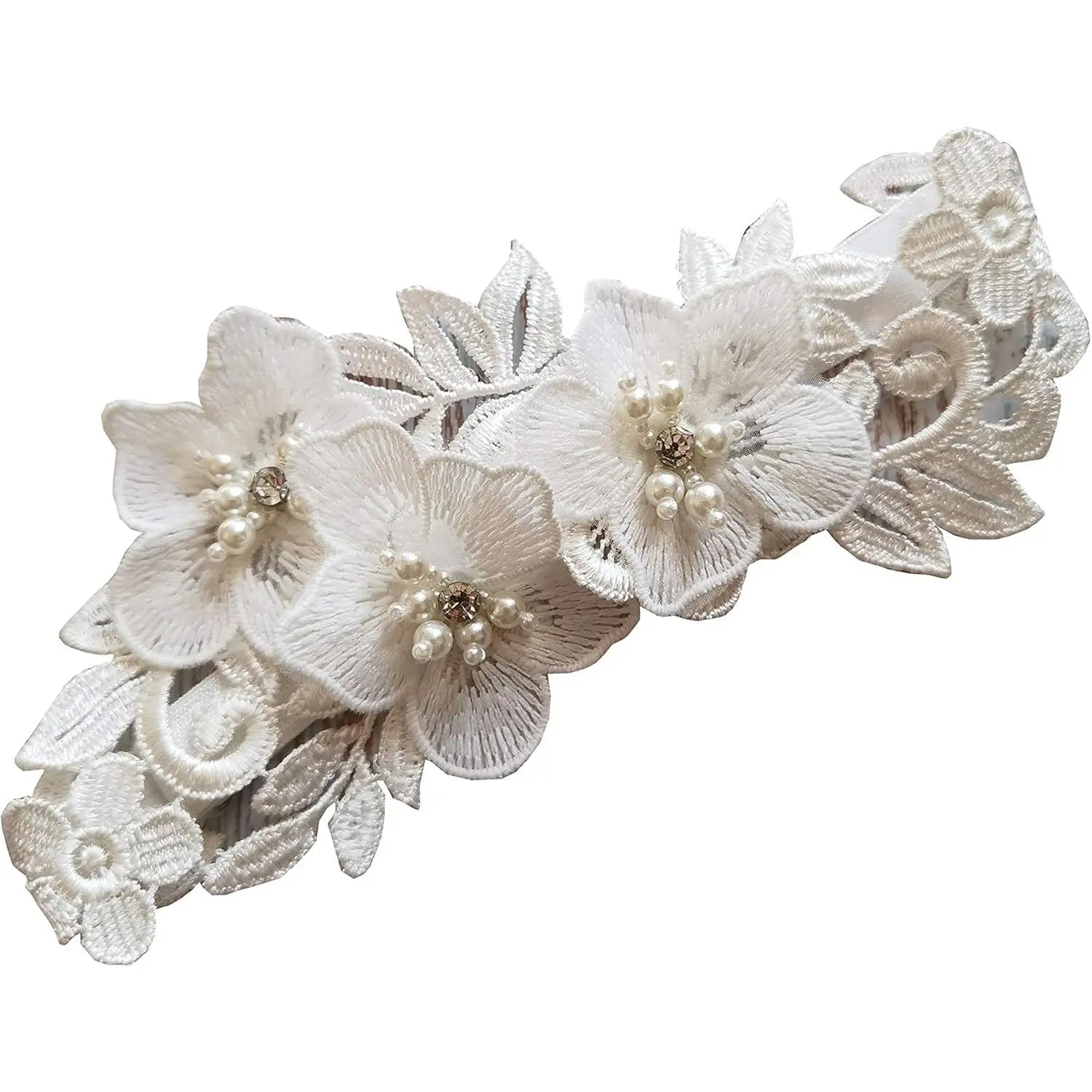 Wedding Garter Set Pearls Rhinestone Garter
