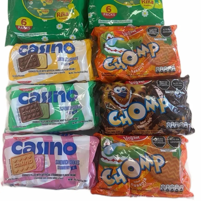 Mixed Flavor Cookie Box - 1 Box with 8 Individual Cookie Bags