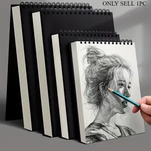 Sketch Book, Top Spiral Bound Sketch Pad, Durable Drawing Pad, 1 Pack 50-Sheets, Acid Free Art Sketchbook Artistic Drawing Painting Writing Paper For Adults Beginners Artists, Art Supplies