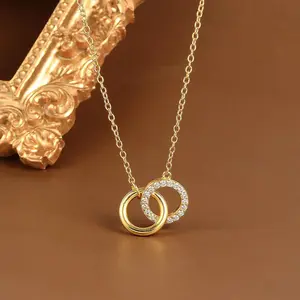 Geometric Circle Pendant Necklace - Long-Lasting Daily Wear Costume Jewelry Accessory