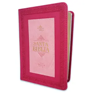 Biblia Portatil 12 puntos RV1960 imit piel fucsia cuadrado