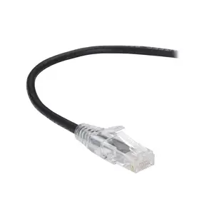 Black Box Network Services  5 ft. Slim-Net CAT6 250 MHz 28 AWG Stranded Ethernet Patch Cable - Black