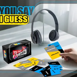 YOU SAY I GUESS The Lip-Reading Challenge Game- 2025 New Uncensored Lip Reading Party Board Game for Adults, TikTok Headphone Challenge What Fun, 2+ Players 40,000 Funny Phrase Combos Card Games for Adults & Friends (1pcs)