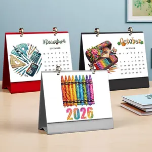 2026 Back-To-School Diamond Painting DIY Calendar, New Year Desk Calendar, Creative Handmade Decor, Perfect Gift for Girlfriend