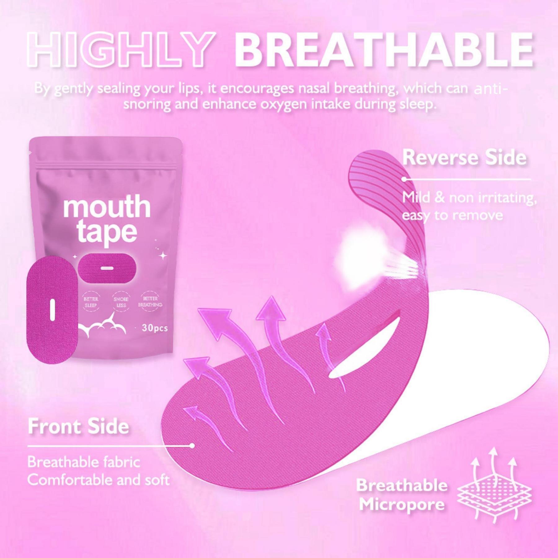 Sleep Mouth Tape, 1 Pack/2 Pack(30pcs/pack) Breathable Mouth Tapes, Comfortable Sleeping Patches, Body Care Product for Women & Men #TOP PICKS