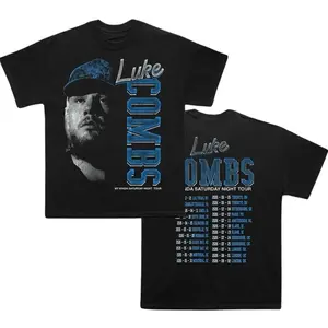 Luke My Kinda Saturday Night 2026 Tour Graphic T-Shirt, Country Music Concert Tee, Vintage Blue Artist Shirt for Men Women Fans Gift USA