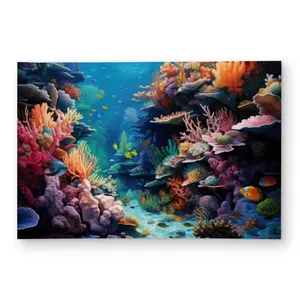 MWW C1ROAR23XD8SGA 2 x 3 ft. Coral Outdoor Rectangle Area Rug - Red Home Decor for Patio - Stylish