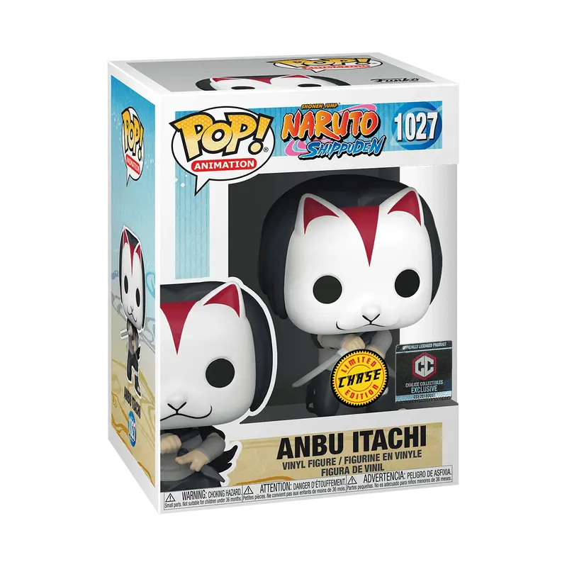 Funko Naruto Series Anbu Itachi #1027 Chase Edition Vinyl Doll Figurine - Collectible Item, Display Piece for Anime Collectibles Enthusiasts, Collectible Items