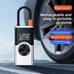 Wireless Portable Smart Electric Tire Inflator, Rechargeable Air Compressor Pump for Car, Off-Road Vehicle, Bicycle and Motorcycle