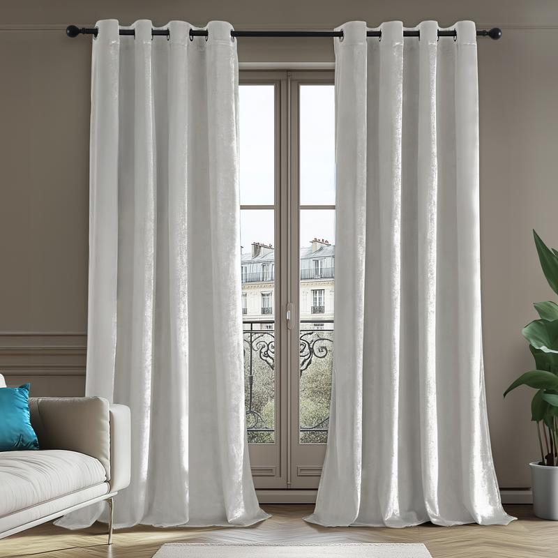 Deconovo Velvet Total Blackout Curtains – 2 Panels, Soft & Skin-Friendly, Thermal Insulated & Soundproof Drapes for Bedroom, Living Room & More Deconovo Velvet Total Blackout Curtains – 2 Panels, Soft & Skin-Friendly, Thermal Insulated & Soundproof Drapes for Bedroom, Living Room & More