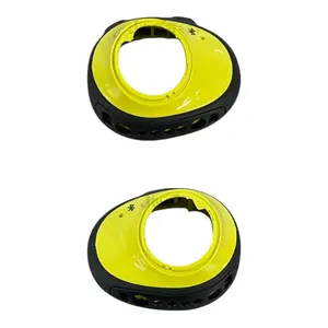 Same as OEM Replacement for Bose SoundSport Wireless Free Main Plastic Housing Shell Frame Top Rubber + Plastic [Left + Right Side] (Yellow/Blue) - Parts