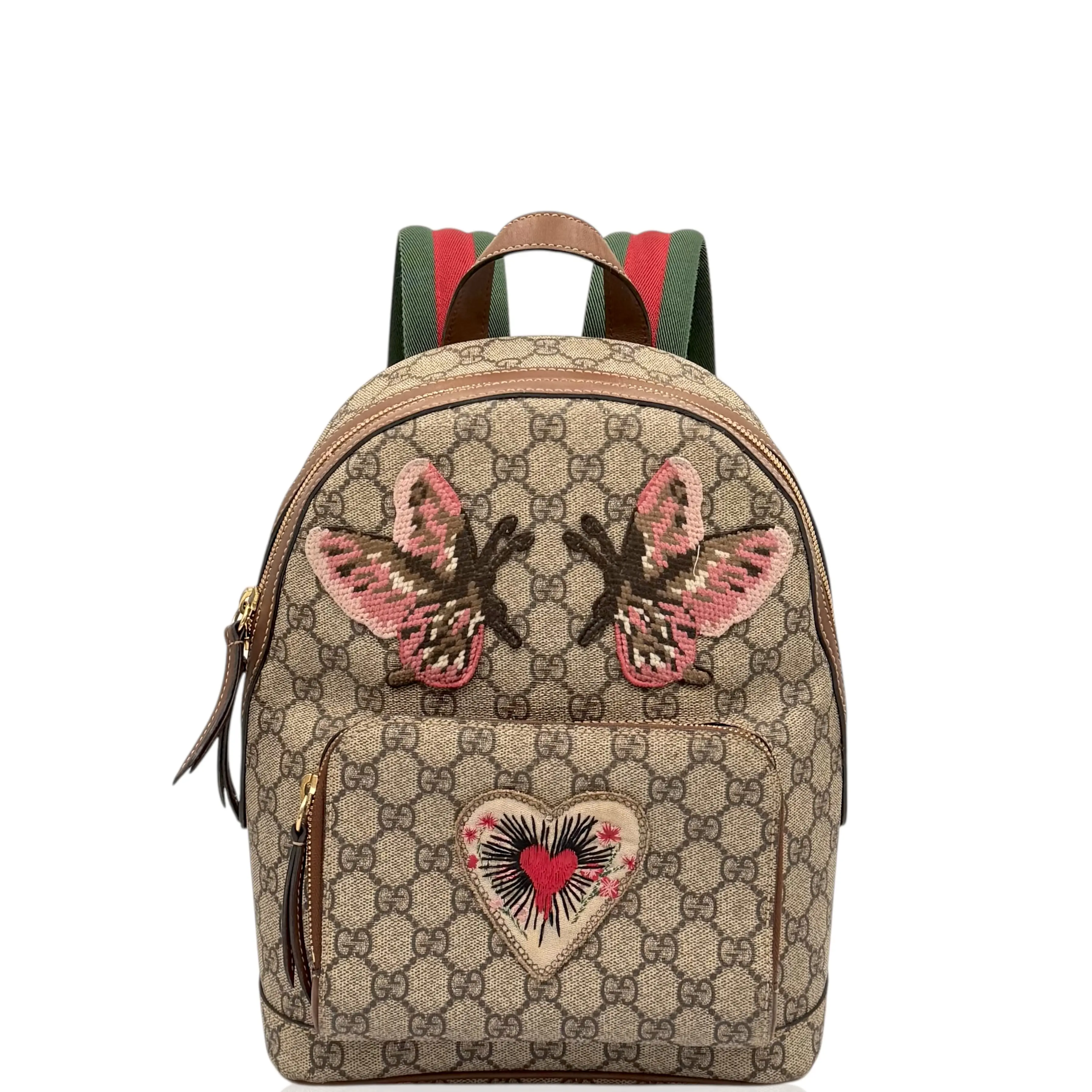 Pre-owned GUCCI Leather Backpacks Backpack GG Monogram Brown
