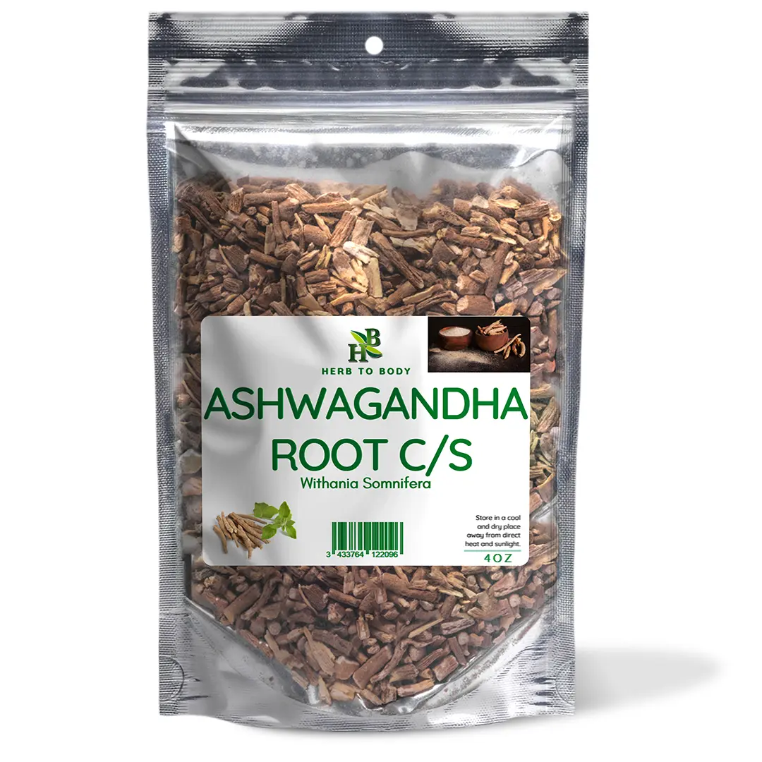 Ashwagandha Root C/S Herbal Supplement - 4 oz (113 g) | Herb To Body