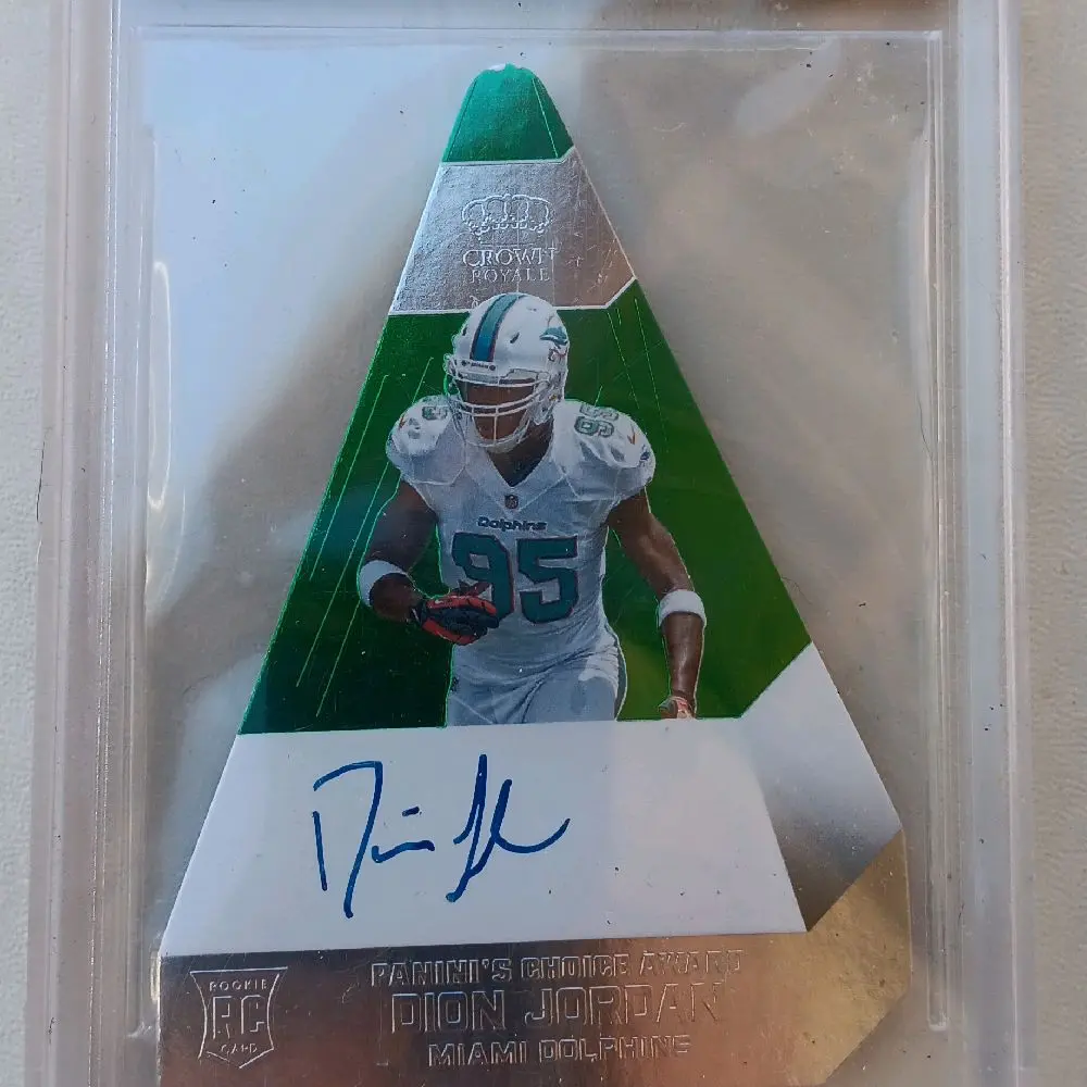 Beckett Panini 8.5 Graded Slab Autographed Dion Jordan Miami Dolphins 2013 Collectible Item for Fans and Collectors