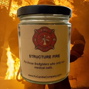 Structure Fire Candle