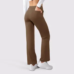 JEKAOYI  Women's  Business Leggings Stretch Airy High Waist Pockets Comfy Non Binding Full Length Work  Plus Size casual