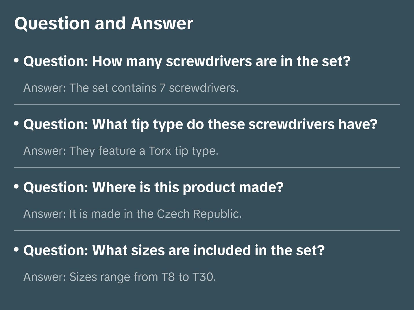 Wera 3167 i/7 TORX® Screwdriver set, stainless and rack, 7 pieces