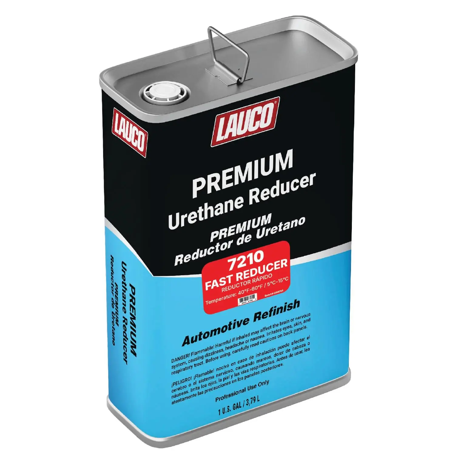 Lauco 7210 Fast Urethane Grade Reducer - 1 Gal Automotive Adhesive & Paint Thinner, Compatible with Lauco and Finishx, High Dissolving Ability for 40°F-60°F Temperatures to Promote Smooth Flow
