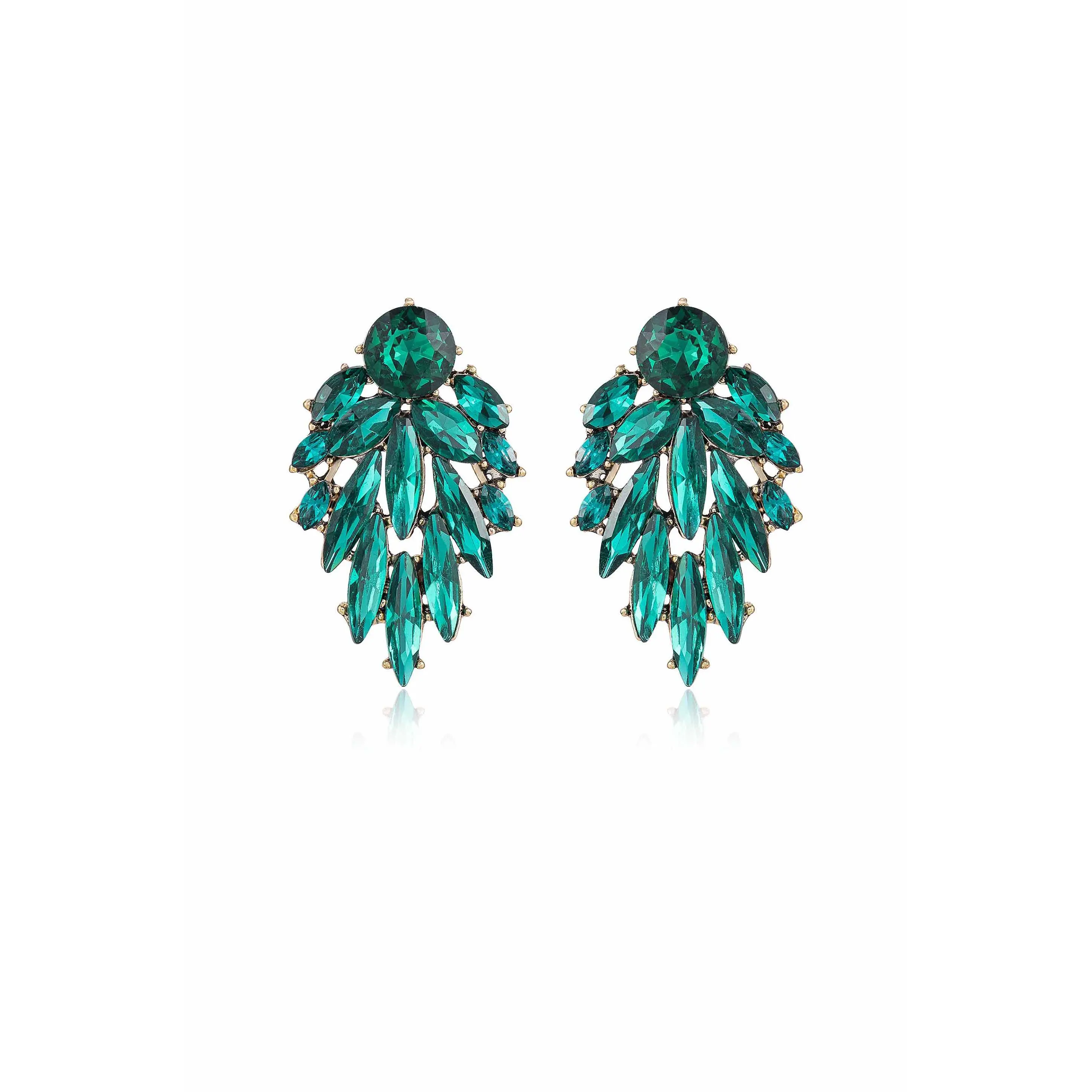 Ettika Cry Me A River Earrings - Elegant Design with Clear and Darkly Shaded Elements