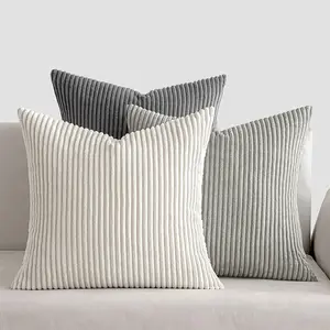 3 Piece Velvet Sofa Pillow Covers Set, Modern Reversible Design, Durable &, Ideal for Couch & Bed Decor, No Insert Included