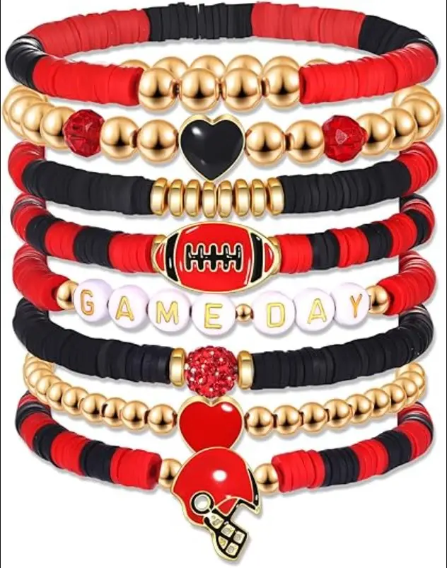 Heishi Bracelets for Women Clay Beaded Stretch Bracelets Stackable Friendship Bracelet Set Summer Beach Accessories Outfits Jewelry Gifts