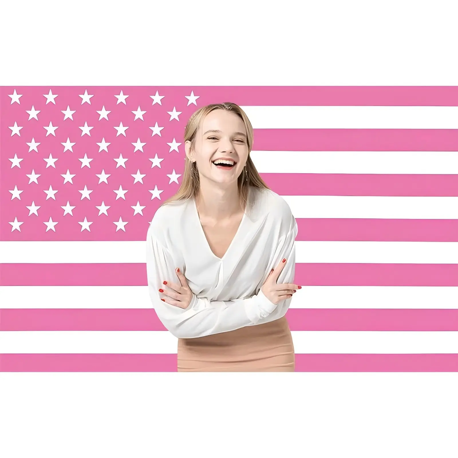 Eyesoul Custom Pink America Flag Personalized Flags Design Your Image Funny Tapestry Poster For Decorate Clubs Concerts Bars University Dormitories Bedrooms father's day gifts,gifts boyfriend,gifts for girl adults，Room commemorative decoration Boho Shabby