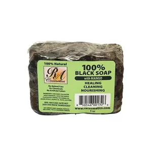 100% African Black Soap Bar w/ Mango