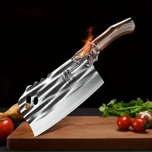 1PC High Quality Stainless Steel Kitchen Knife , Chef Knife, Butcher Knife, Meat Bone Chopper Knife, Ergonomic Anti-Slip Handle For Kitchen, Restaurant, Cooking, Chopping Beef Large Bones And Pig Feet, Gift For Man,Halloween gifts Kitchenware Cutting